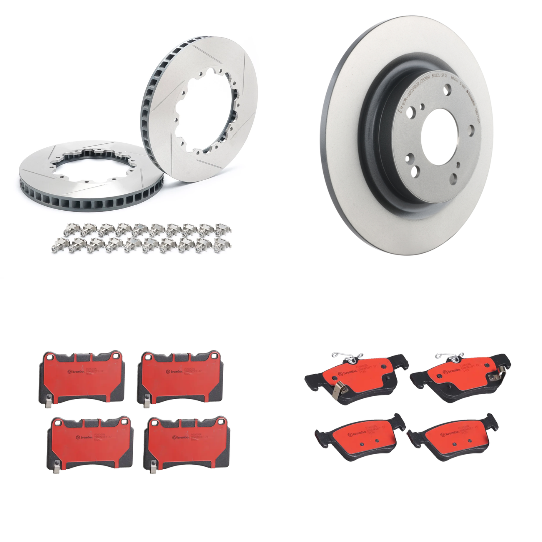 Brembo + Paragon Front and Rear Brake Package | 20-23+ Civic Type R FK8 & FL5, 23+ Integra Type S DE5