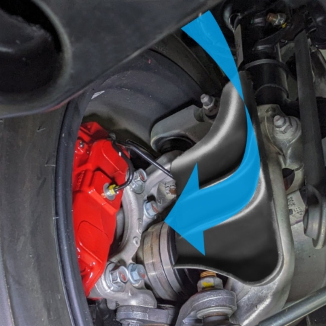 Cusco Front Brake Air Cooling Ducts | 23+ Civic Type R FL5 - Unity Performance