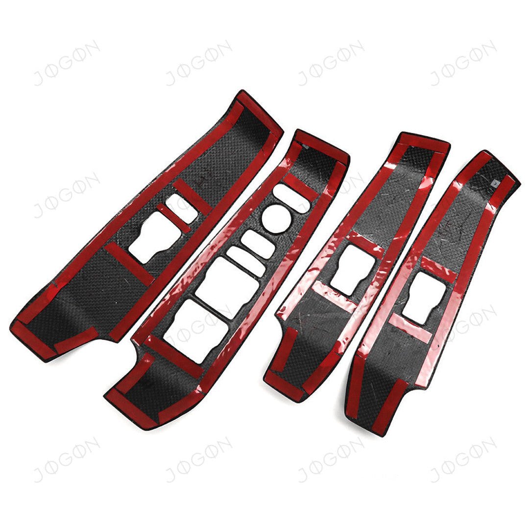 Jogon Carbon Fiber Window Button Panel Trim | 22+ Civic, 23+ Integra - Unity Performance