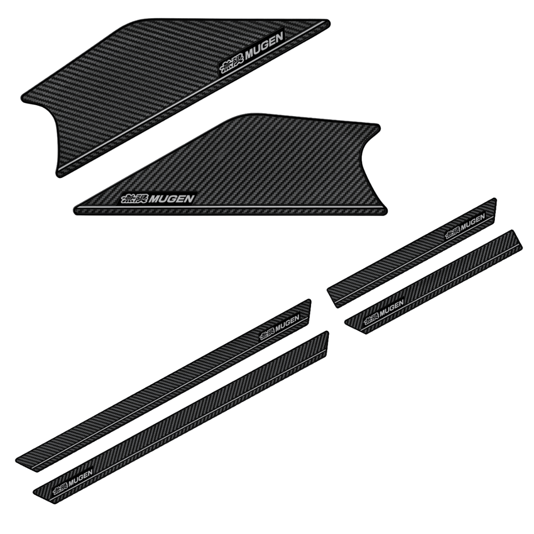Mugen Inner Door Protectors & Scuff Plate Bundle | 22+ Civic, 23+ Integra - Unity Performance