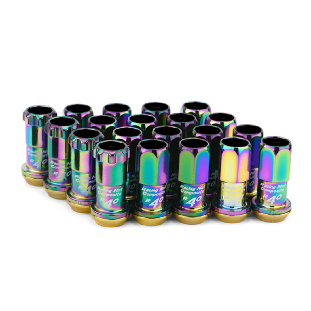Project Kics R40 Neo Chrome Lug Nuts (20 standard) | 16 - 22+ Civic, 23+ Integra - Unity Performance