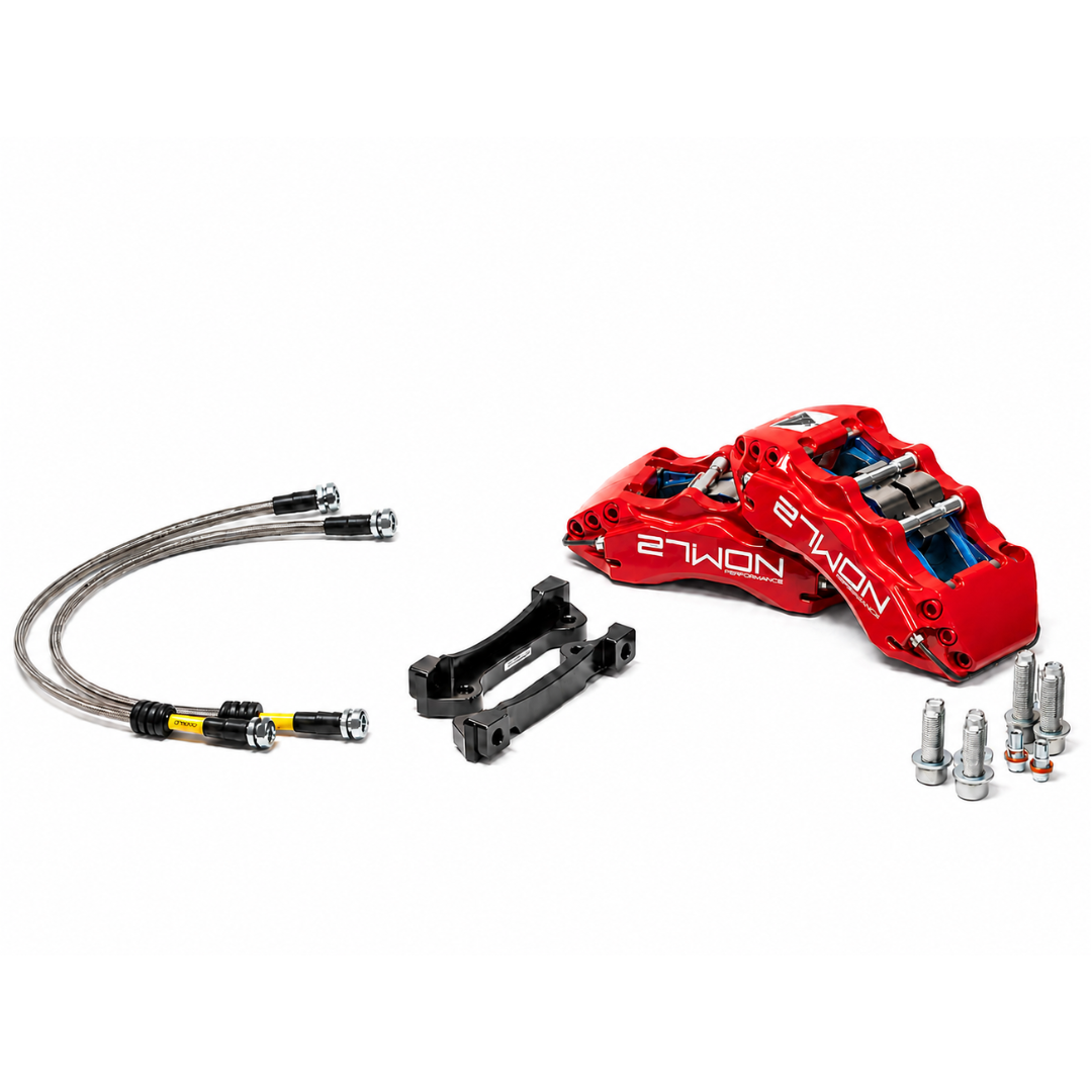 27WON Front 6-Piston Brake Caliper Upgrade | 17-23+ Type R FK8 & FL5, 24+ Integra Type S DE5