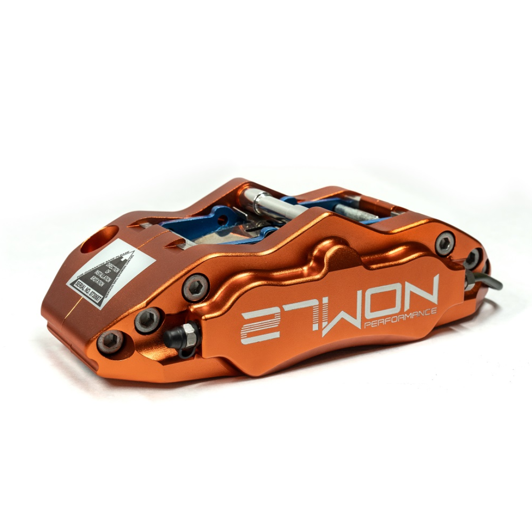 27WON Front 4-Piston Caliper Upgrade Kit | 16+ Civic 1.5T & 2.0L, 23+ Integra Base & A-Spec