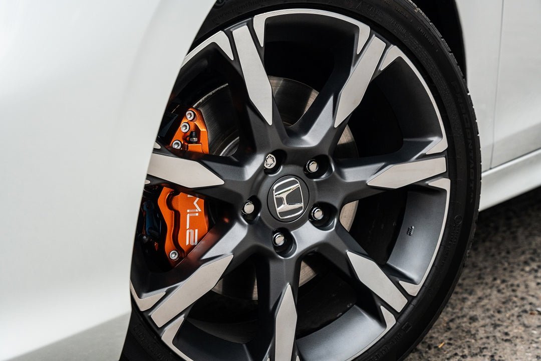 27WON Front 4-Piston Caliper Upgrade Kit | 16+ Civic 1.5T & 2.0L, 23+ Integra Base & A-Spec - Unity Performance
