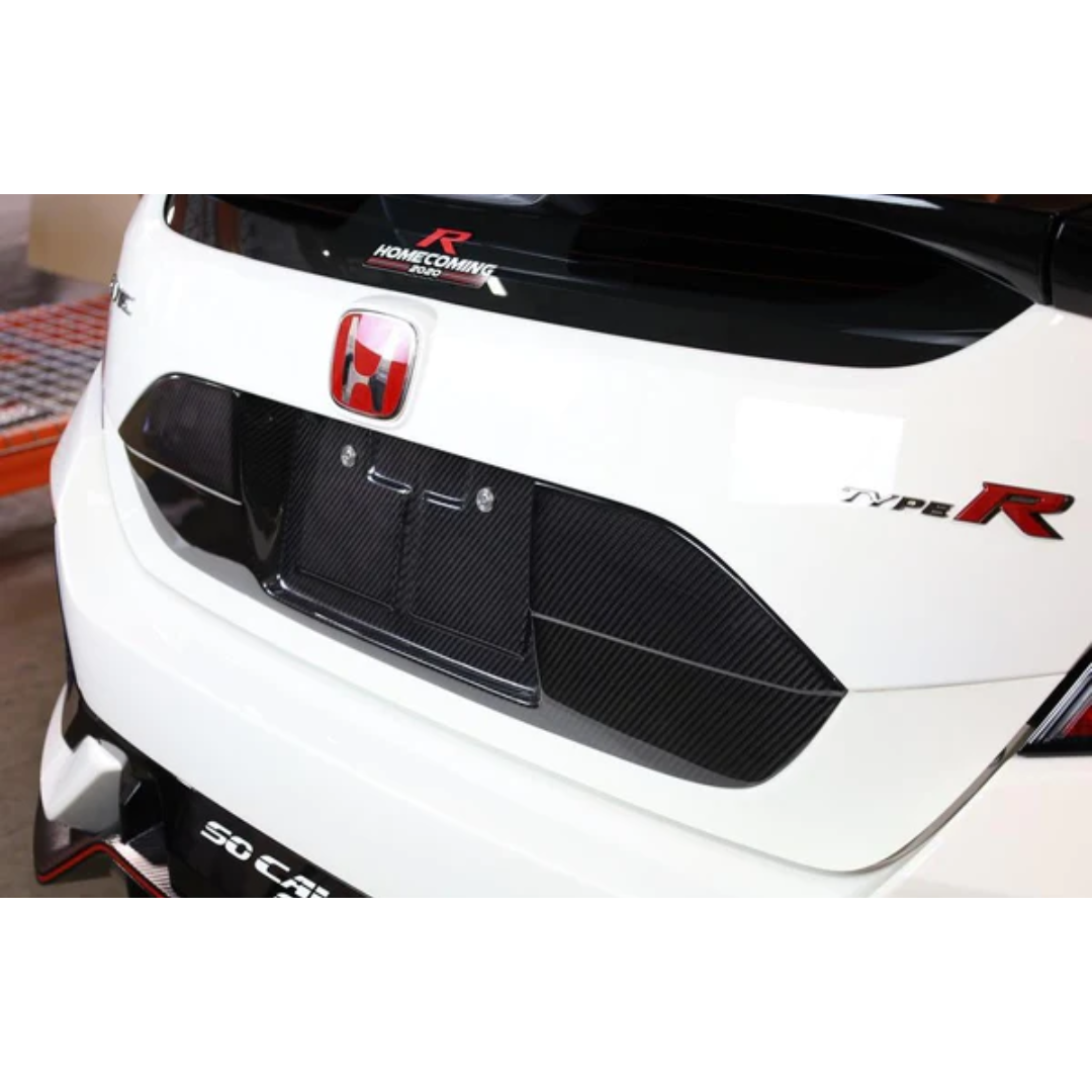 APR Carbon Fiber License Plate Backing | 17-21 Civic Type R FK8