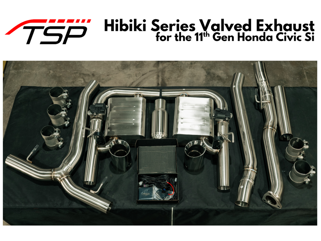 TSP Hibiki Series Valved Exhaust System Civic Si FE1 rear