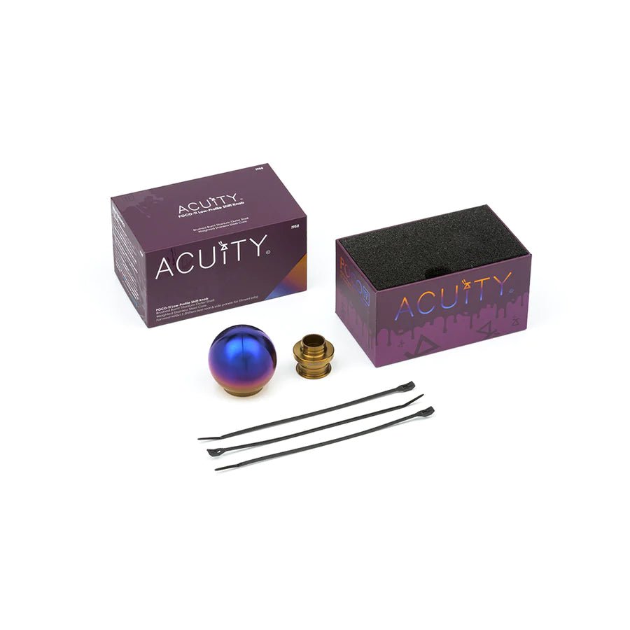 Acuity POCO Burnt Titanium Shift Knob | 16 - 22+ Civic, 18 - 22 Accord, 23+ Integra - Unity Performance