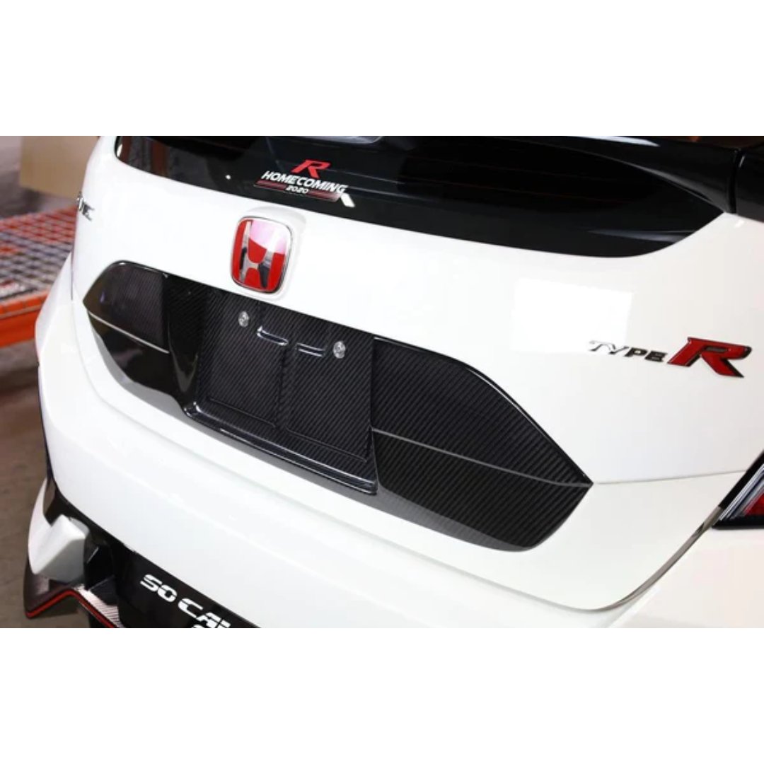 APR Carbon Fiber License Plate Backing | 17 - 21 Civic Type R FK8 - Unity Performance