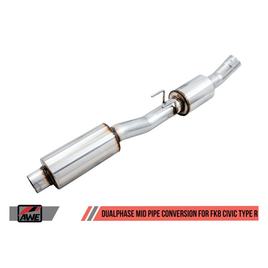 AWE Tuning DualPhase Mid - Pipe | 17 - 21 Civic Type R FK8 - Unity Performance