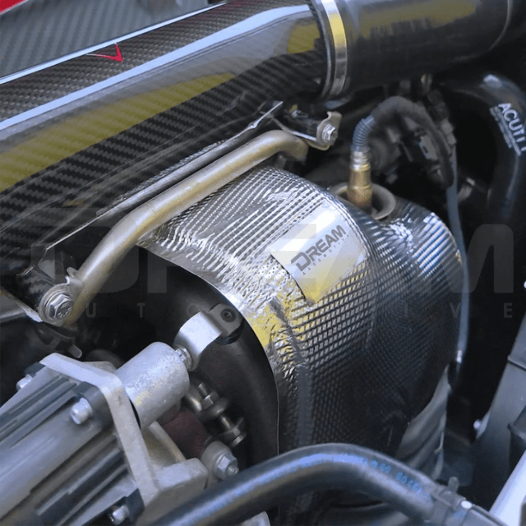 Dream Automotive Hard Lagged Turbo Heat Shield | 17 - 22+ Civic Type R FK8 & FL5, 23+ Integra Type S DE5 - Unity Performance