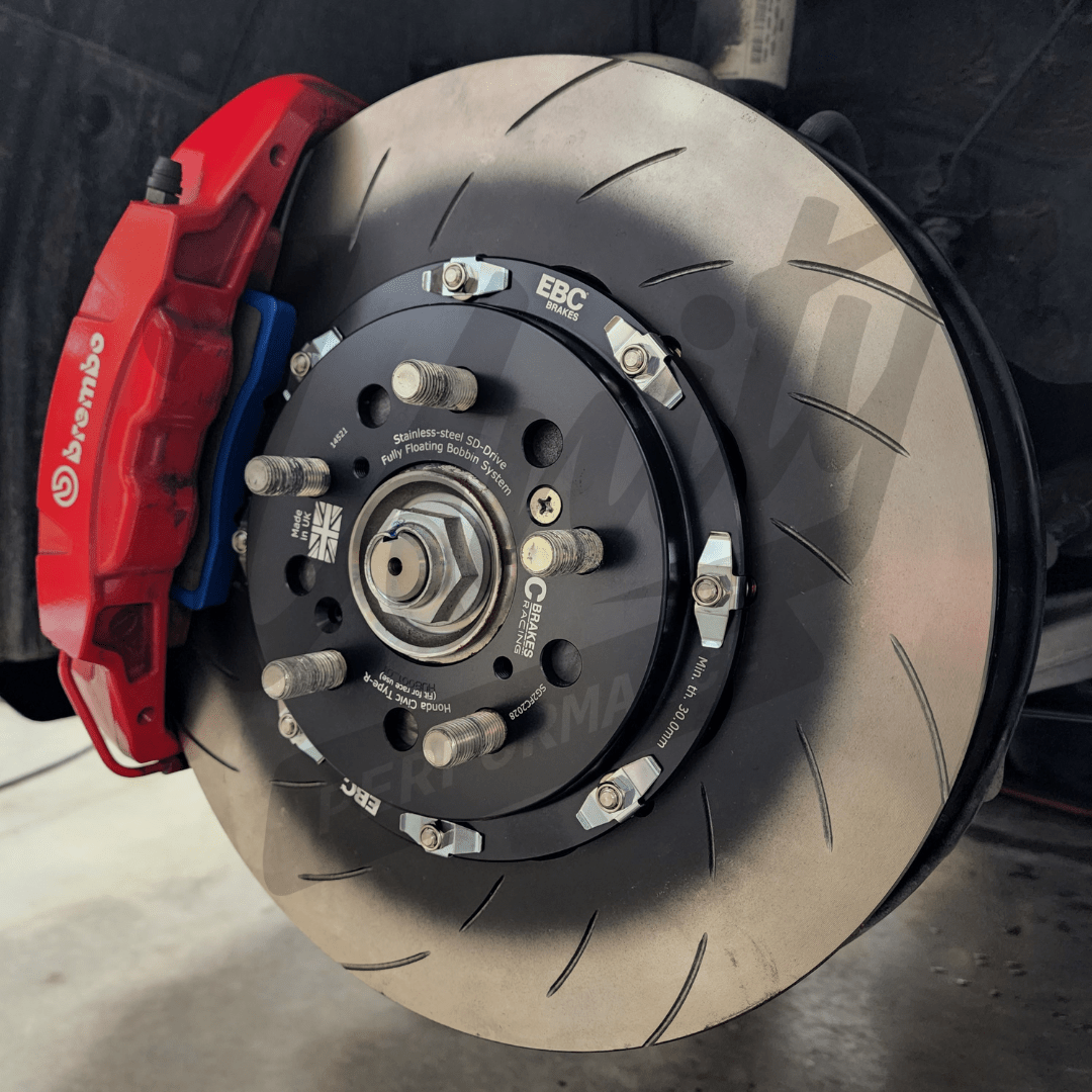 EBC 2 - piece Slotted Rotors | 17 - 23+ Type R FK8 & FL5, 23+ Integra Type S DE5 - Unity Performance