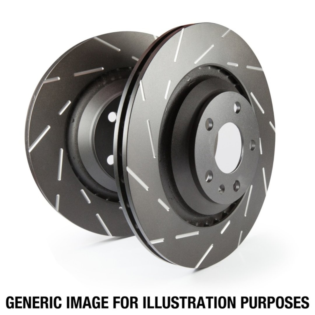 EBC Front Slotted Rotors | 16 - 21 Civic Base - Unity Performance