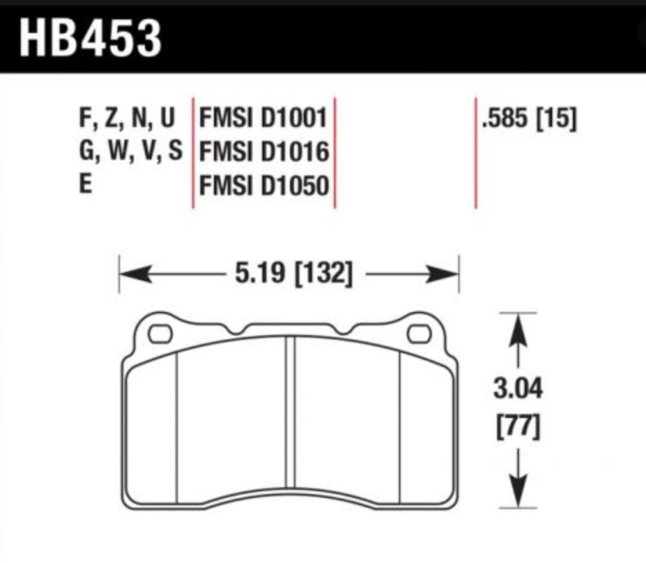 Hawk HP Plus (HP+) Rear Brake Pads | 16 - 21 Civic, 17 - 23+ Type R FK8 & FL5, 23+ Integra Type S DE5 - Unity Performance