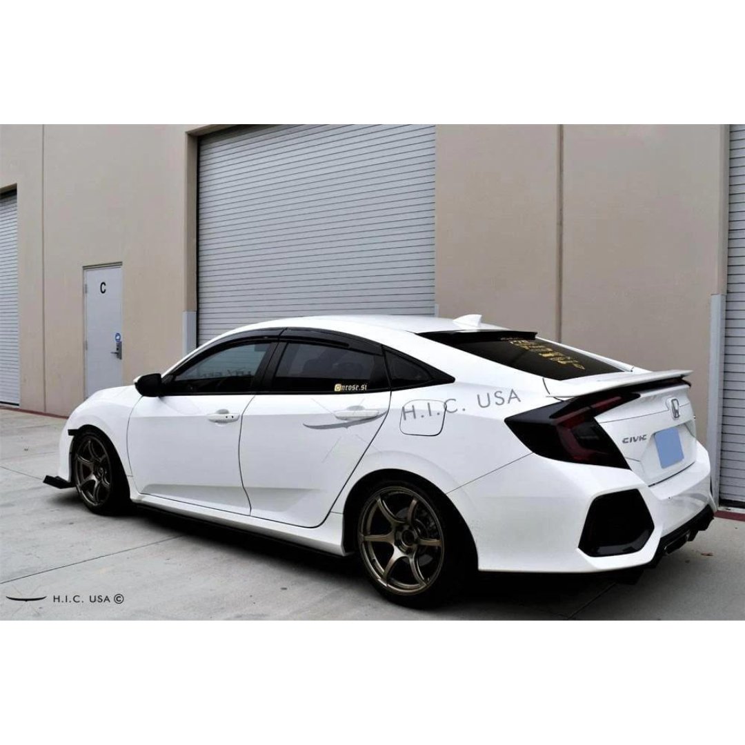 HIC USA Side Visor / Spoiler Kit | 16 - 21 Civic Sedan - Unity Performance