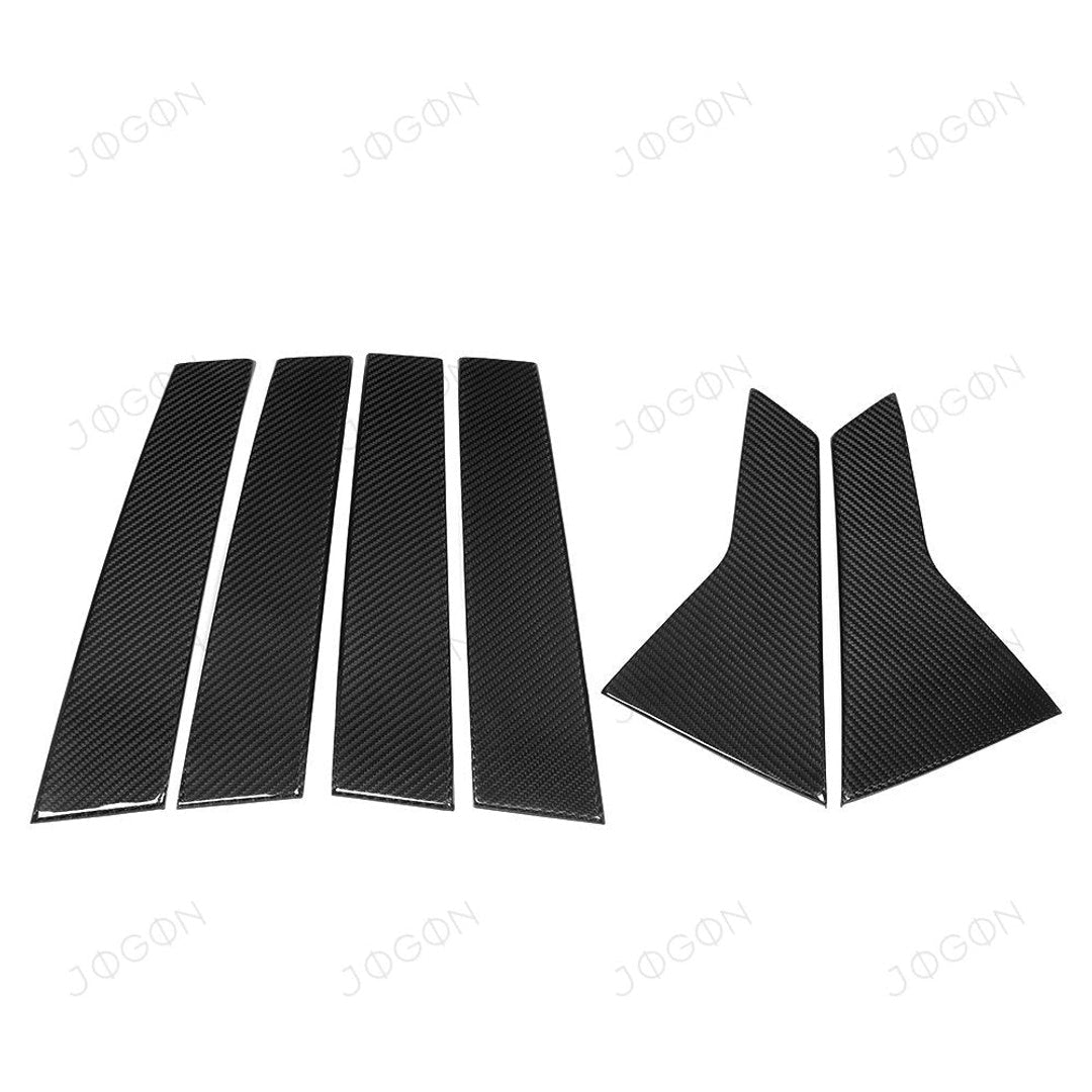 Jogon Carbon Fiber B+C Pillar Covers (6PC) | 23+ Civic Type R FL5 - Unity Performance