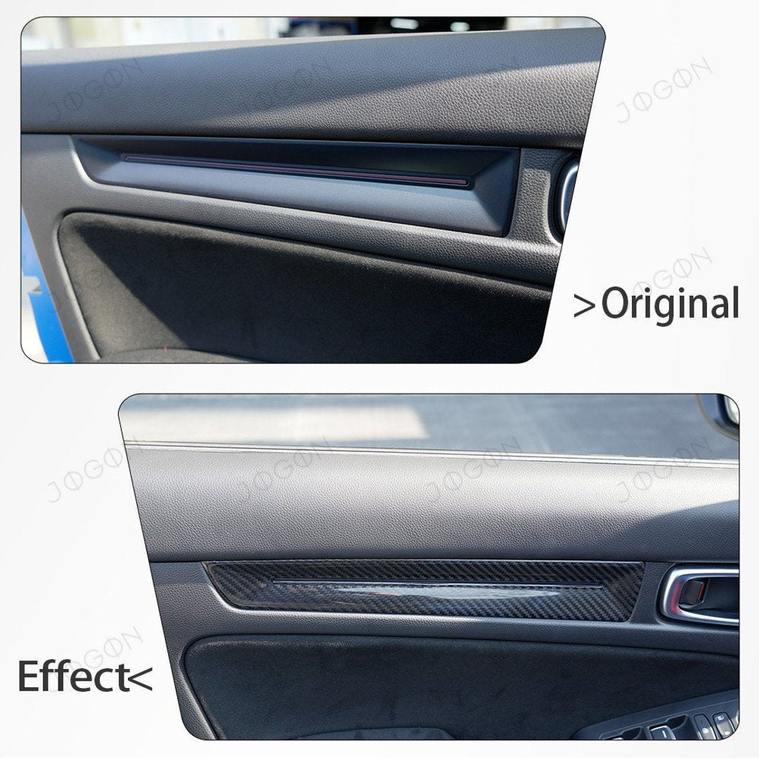 Jogon Carbon Fiber Center Door Panel Cover | 23+ Civic Type R FL5 - Unity Performance