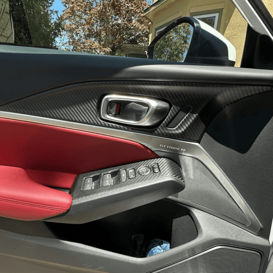 Jogon Carbon Fiber Inner Door Handle Panel Trim | 23+ Integra A-Spec & Type S - Unity Performance