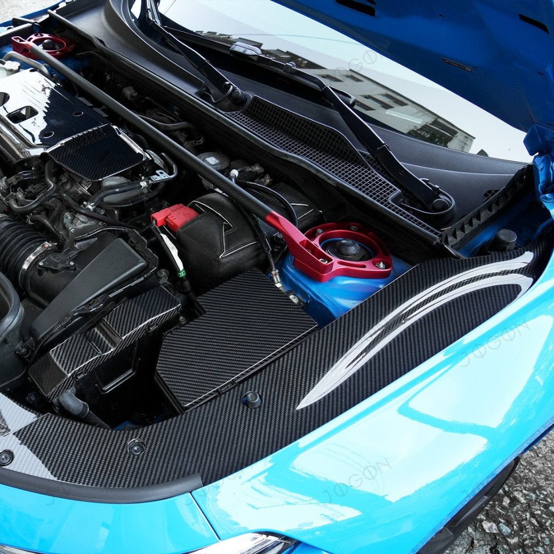 Jogon Carbon Fiber Radiator Cooling Plates Engine Bay Kit | 23+ Civic Type R FL5 - Unity Performance