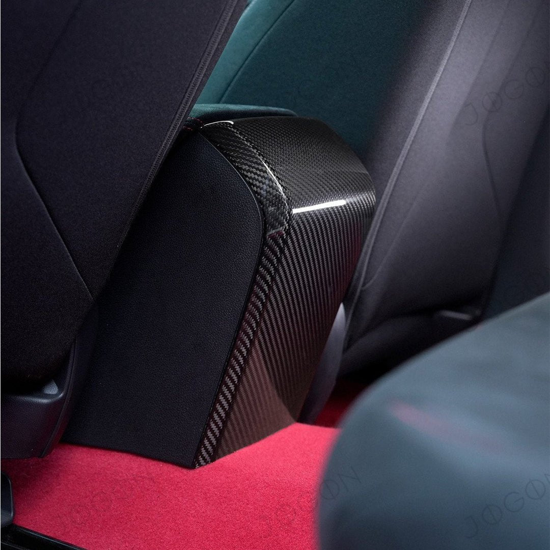 Jogon Carbon Fiber Rear Armrest Kick Panel Cover | 23+ Civic Type R FL5 - Unity Performance