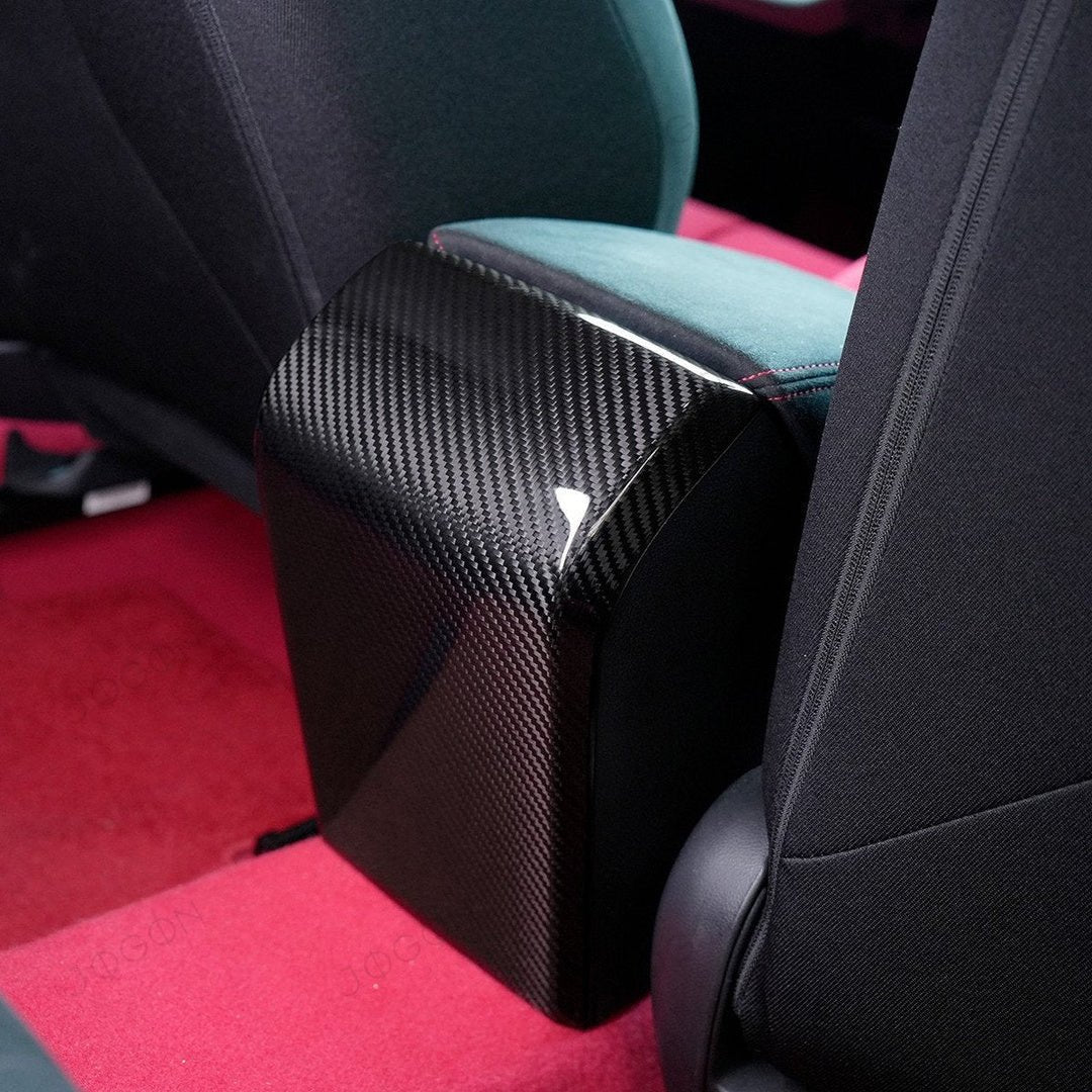 Jogon Carbon Fiber Rear Armrest Kick Panel Cover | 23+ Civic Type R FL5 - Unity Performance