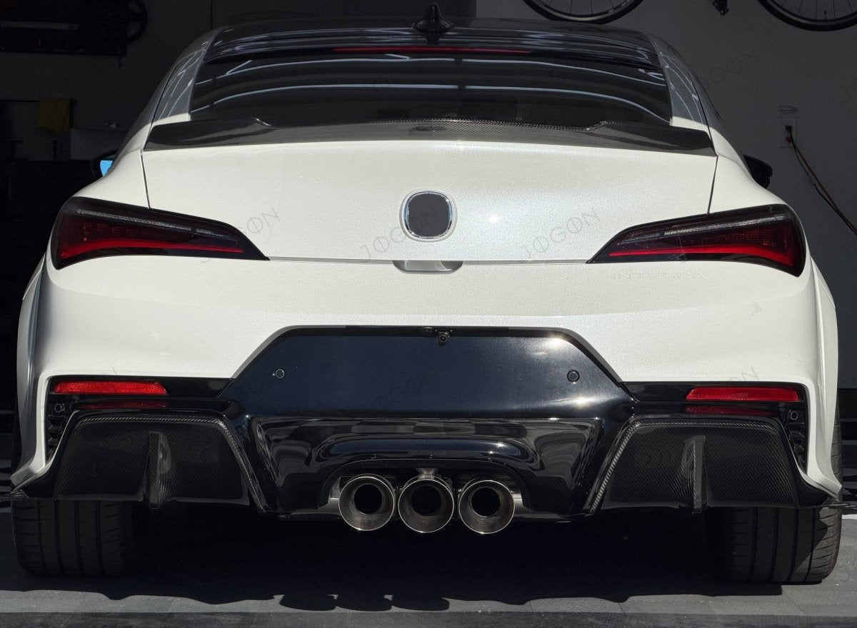 Jogon Carbon Fiber Rear Diffuser Fin Extension Kit | 24+ Integra Type S DE5 - Unity Performance