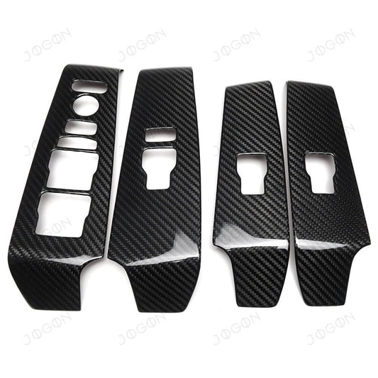 Jogon Carbon Fiber Window Button Panel Trim | 22+ Civic, 23+ Integra - Unity Performance