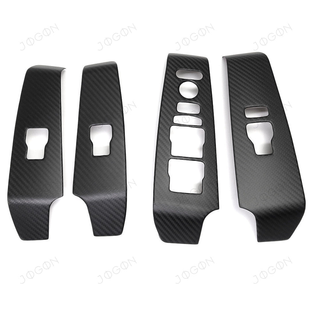 Jogon Carbon Fiber Window Button Panel Trim | 22+ Civic, 23+ Integra - Unity Performance