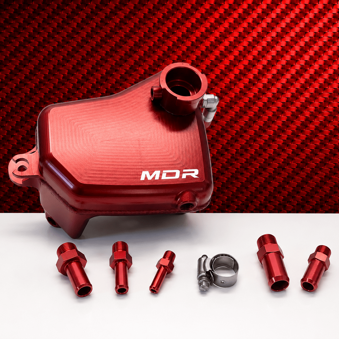 MDR Industries Billet Expansion Tank | 17-23+ Type R FK8 & FL5, 23+ Integra Type S DE5, 17-20 Civic Si - Unity Performance