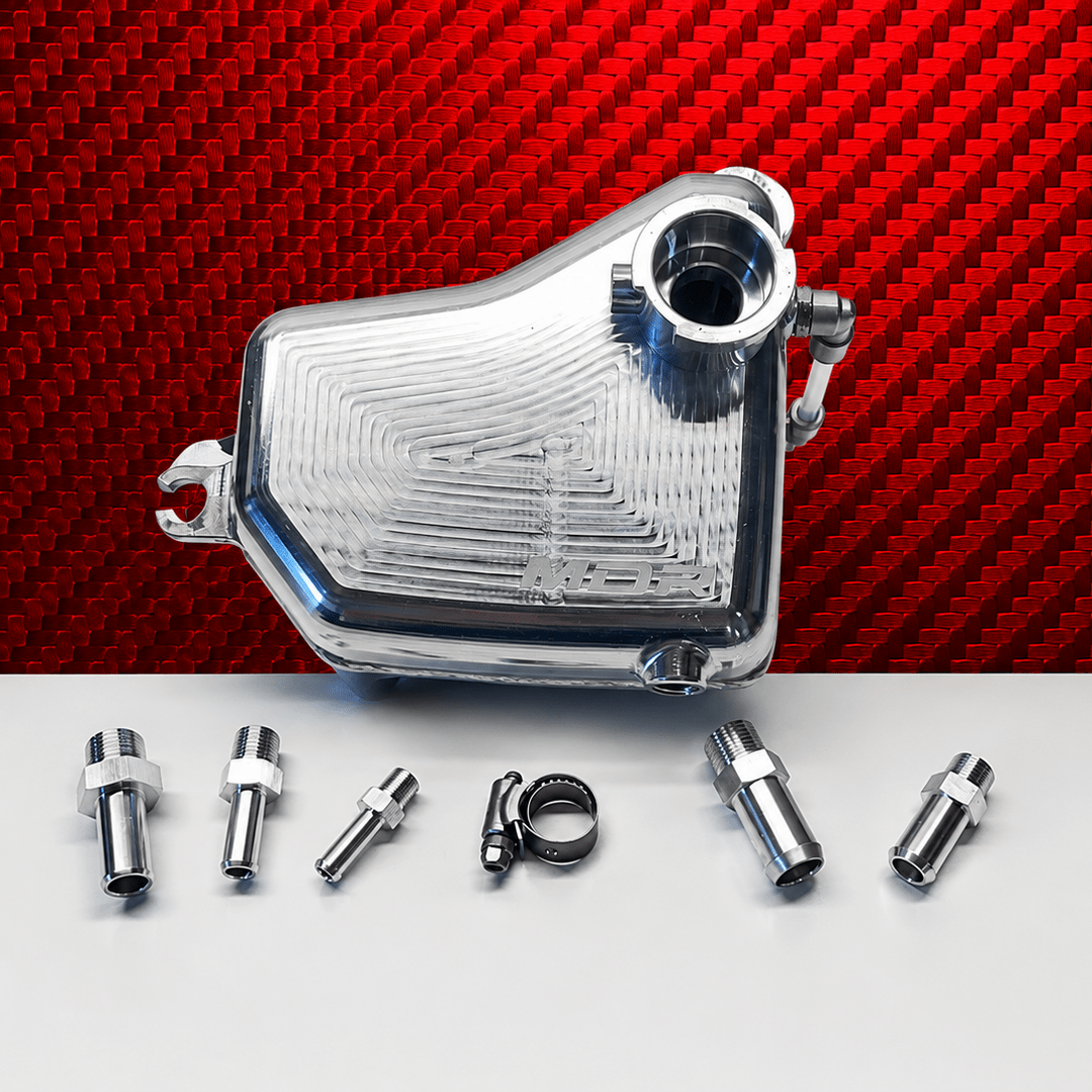 MDR Industries Billet Expansion Tank | 17-23+ Type R FK8 & FL5, 23+ Integra Type S DE5, 17-20 Civic Si - Unity Performance