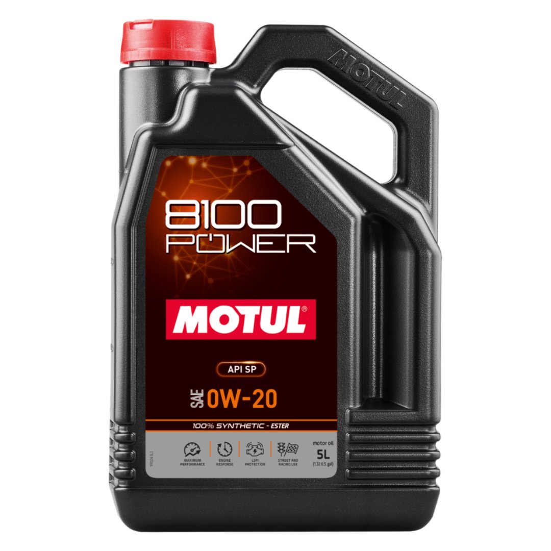 Motul 8100 - Power 0W20 Engine Oil | 16 - 22+ Civic, 23+ Integra - Unity Performance