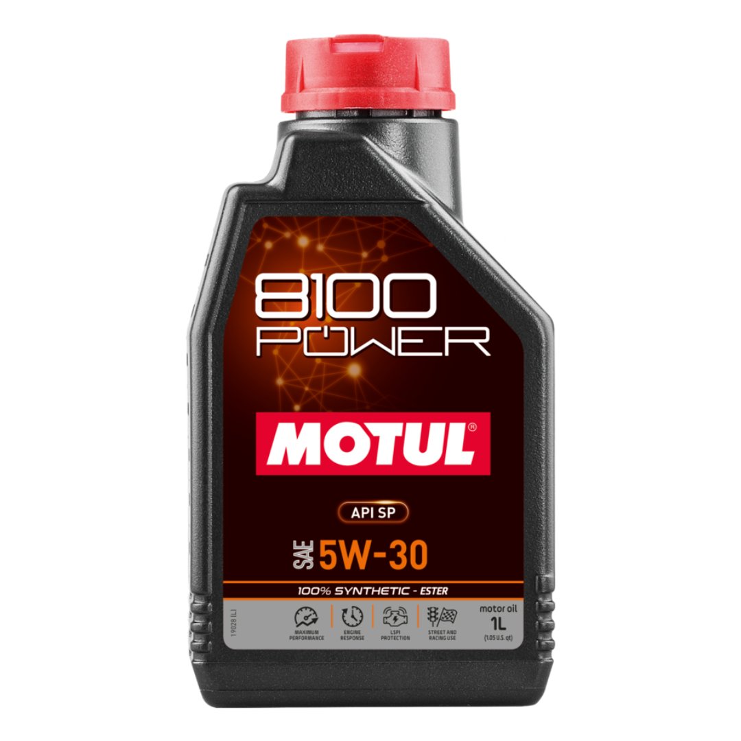 Motul 8100 - Power 5W30 Engine Oil | 16 - 22+ Civic, 23+ Integra - Unity Performance