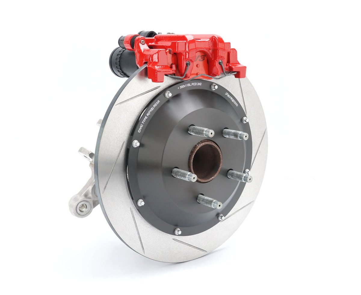 Paragon 2 - piece Slotted 350mm Rear Rotors | 17 - 23+ Type R FK8 & FL5, 23+ Integra Type S DE5 - Unity Performance
