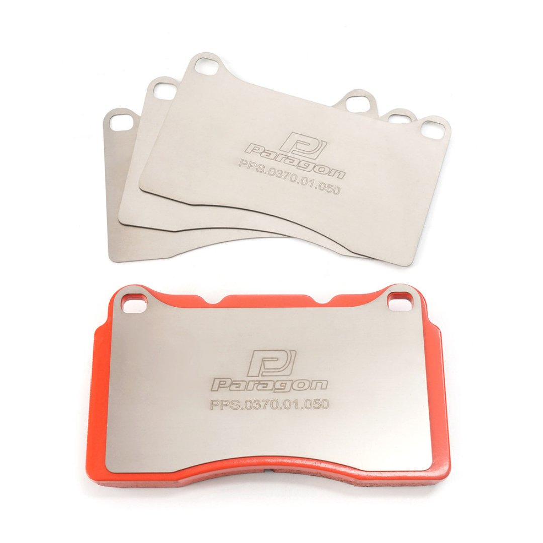 Paragon Titanium Front Brake Pad Shims | 17 - 23+ Type R FK8 & FL5, 23+ Integra Type S DE5 - Unity Performance