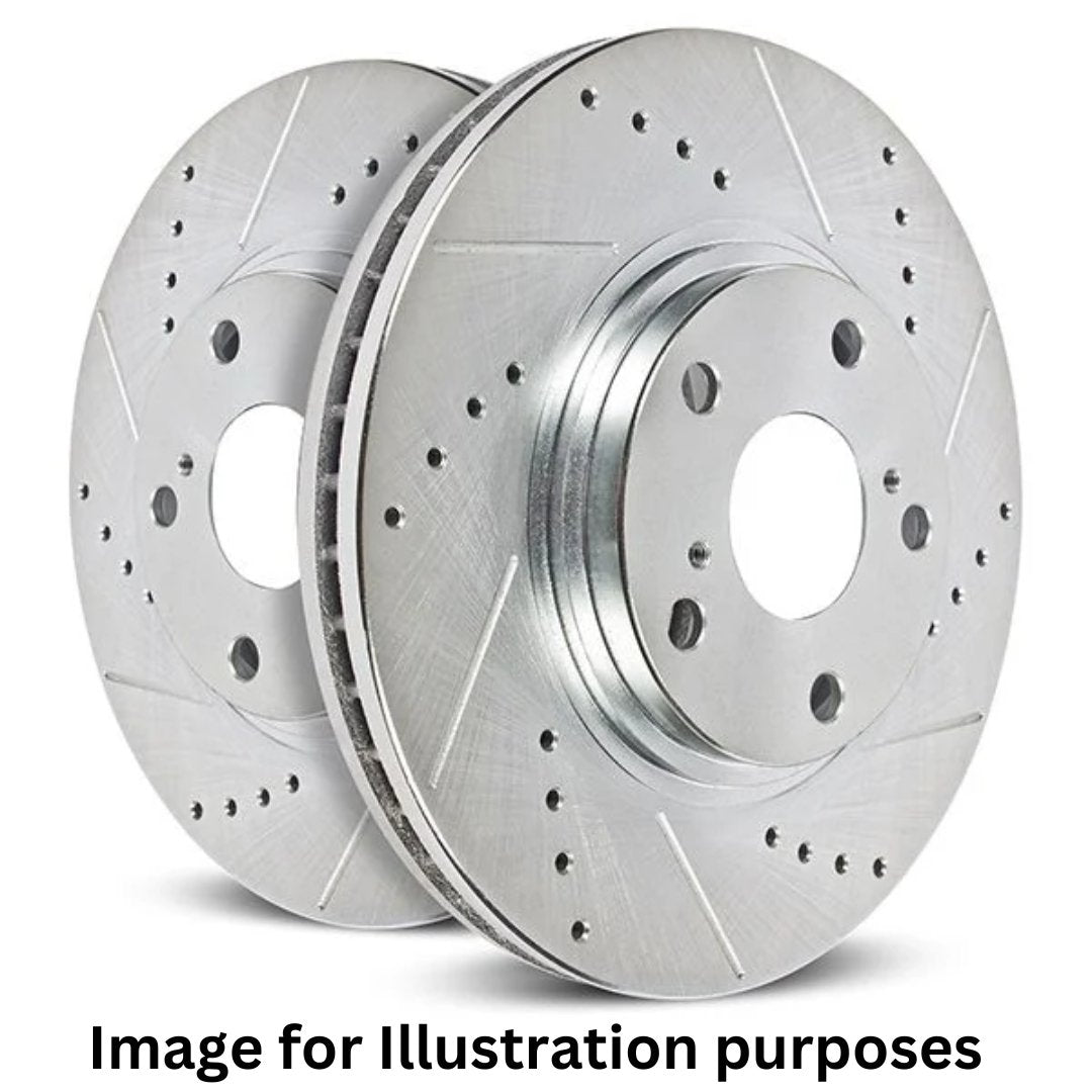 PowerStop Evolution Front Drilled & Slotted Rotors | 22+ Civic Base - Unity Performance