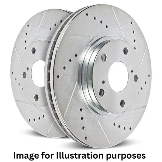 PowerStop Evolution Rear Drilled & Slotted Rotors | 22+ Civic Si, 23+ Integra - Unity Performance