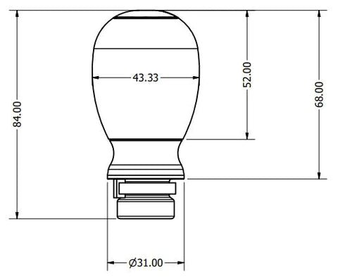 PRL Shift Knob | 16 - 22+ Civic, 18 - 22 Accord, 23+ Integra - Unity Performance