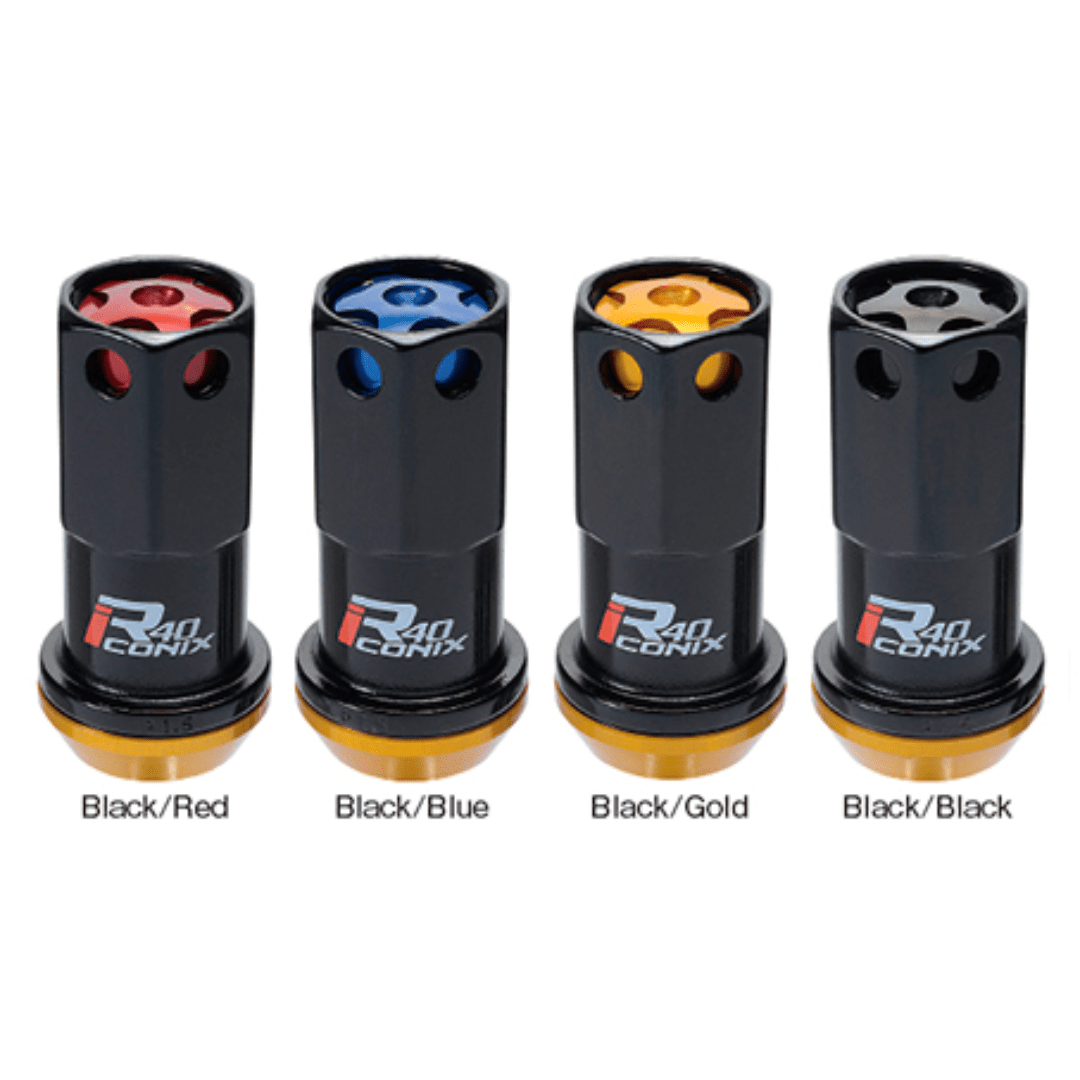 Project Kics R40 Iconix w/Black Classical Lock & Lug Nuts (16 standard + 4 locking) | 17 - 23+ Civic Type R FK8 & FL5, 23+ Integra Type S DE5 - Unity Performance