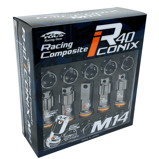 Project Kics R40 Iconix w/Black Classical Lock & Lug Nuts (16 standard + 4 locking) | 17 - 23+ Civic Type R FK8 & FL5, 23+ Integra Type S DE5 - Unity Performance
