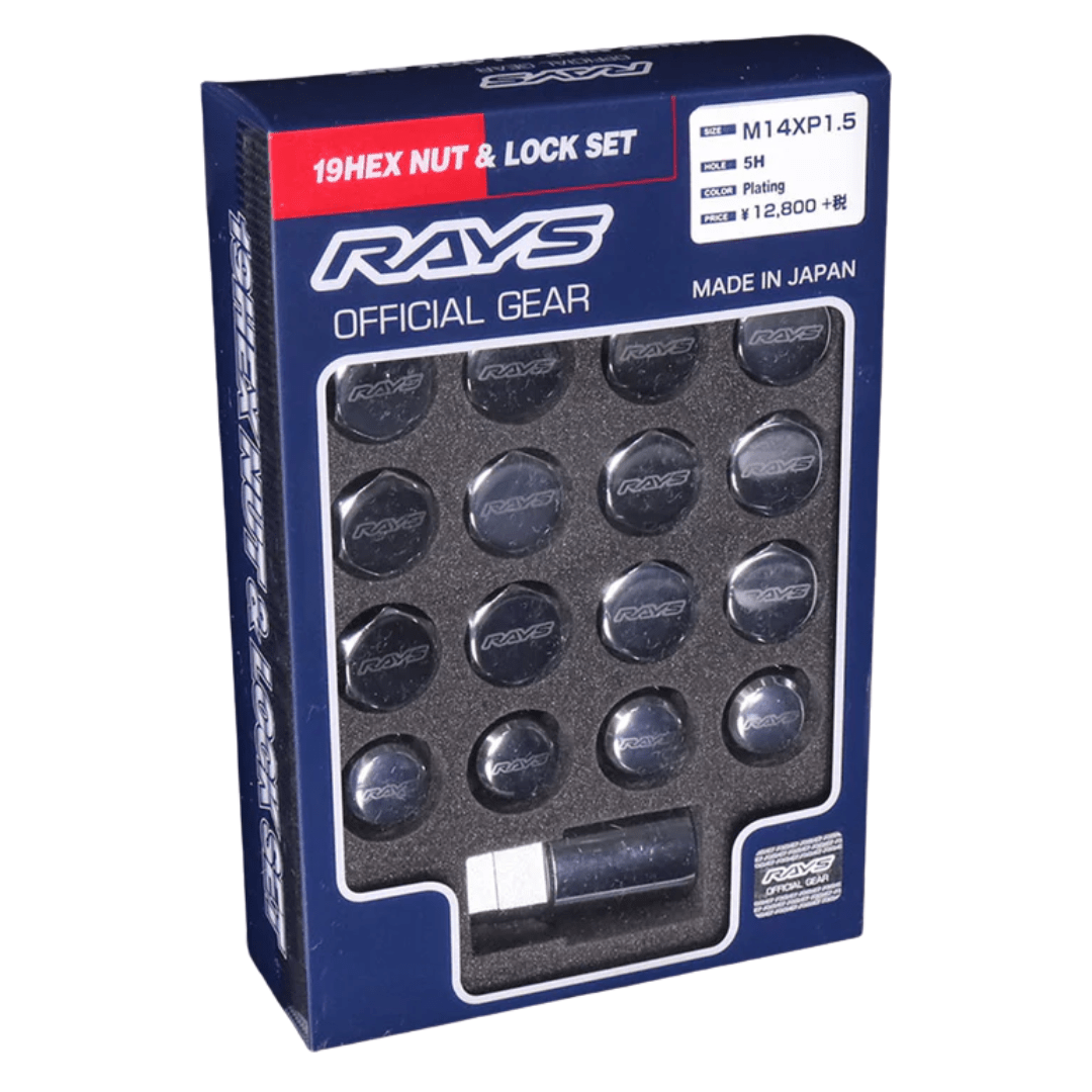 RAYS 19 Hex Lock & Lug Nut | 17 - 23+ Type R FK8 & FL5, 23+ Integra Type S DE5 - Unity Performance