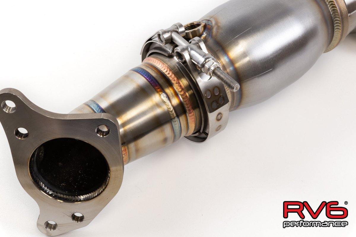 RV6 Catted Downpipe & Front Pipe Combo | 16 - 21 Civic 1.5T, Si - Unity Performance