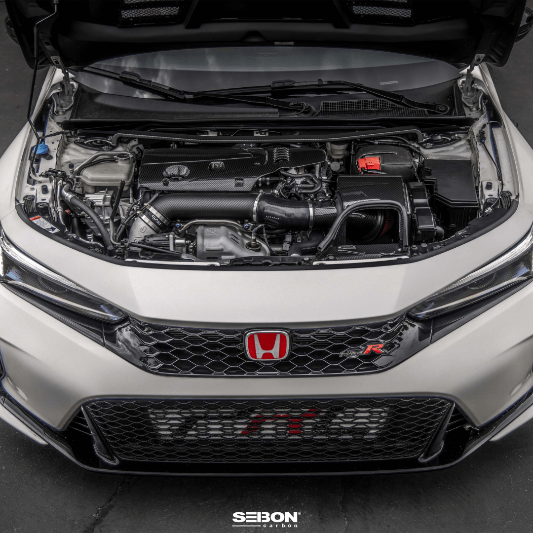 Seibon Carbon Fiber Front Strut Bar | 17 - 23+ Civic Type R FK8 & FL5, 23+ Integra Type S DE5 - Unity Performance