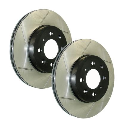 StopTech Front Slotted Rotors | 16 - 21 Civic Base - Unity Performance