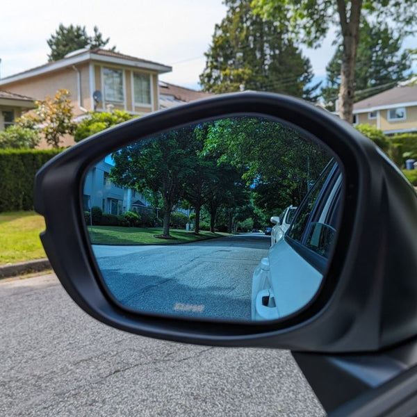 Right Driver Side Wide Angle Wing Mirror Glass For Honda Civic IX (2012-2017) – Heated, Blind Spot, Clip-On (Silver/Clear)