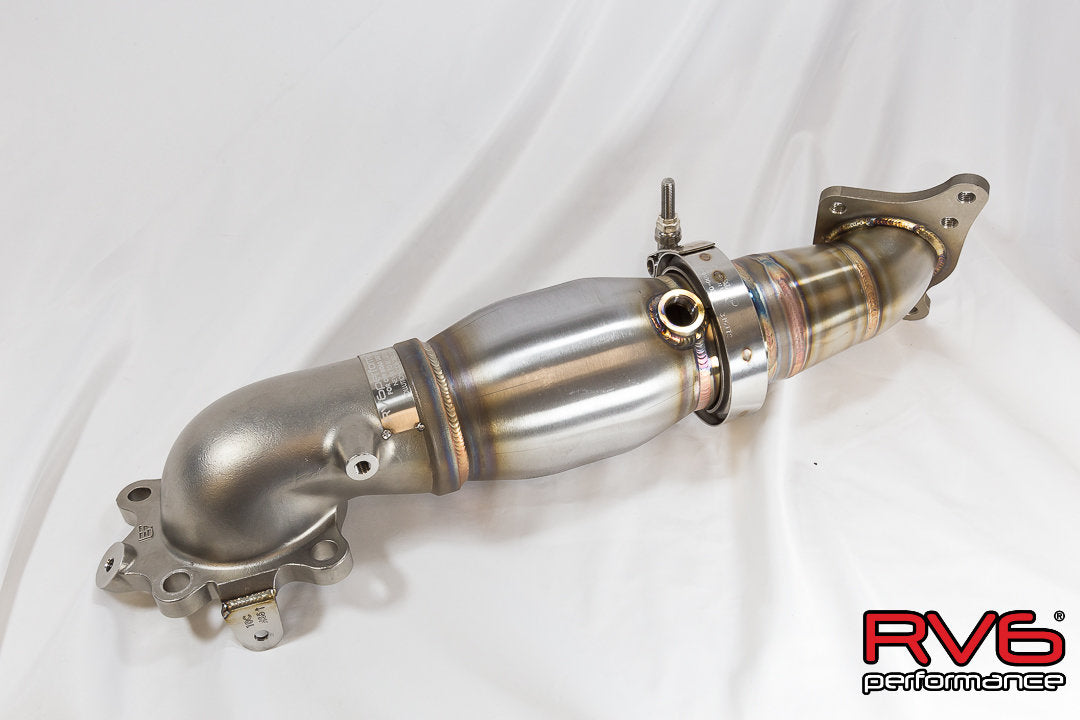 RV6 Catted Downpipe & Front Pipe Combo | 16-21 Civic 1.5T, Si