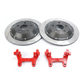 Paragon 2-piece Slotted 350mm Rear Rotors | 17-23+ Civic Type R