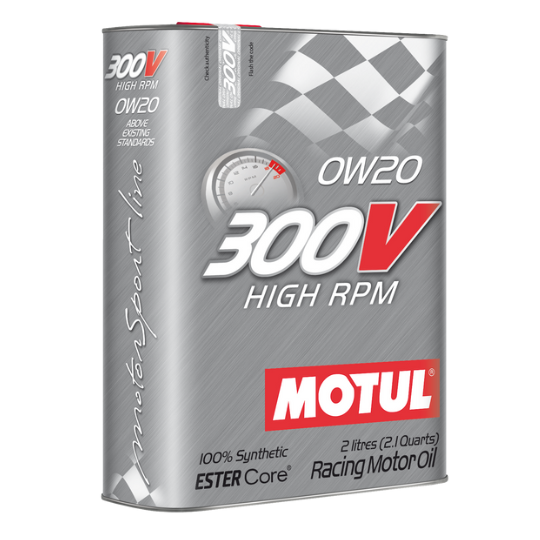 Motul 2L 300V 0W20 Racing Oil | 16-22+ Civic, 23+ Integra